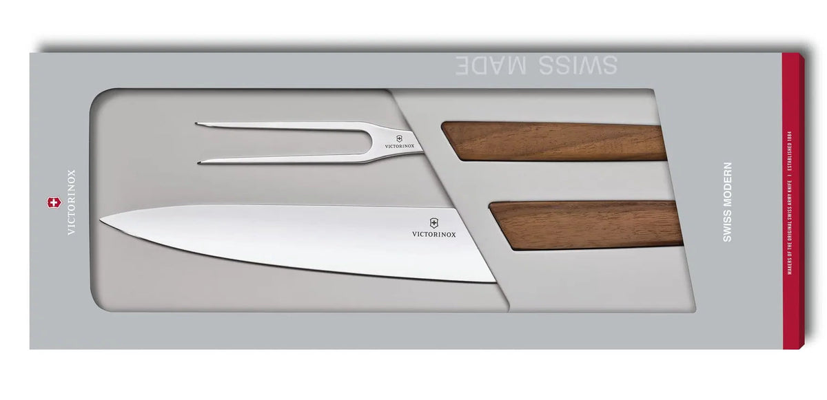 Victorinox Swiss Modern 2 pc. Carving Set, Wood Handles 6.9091.2