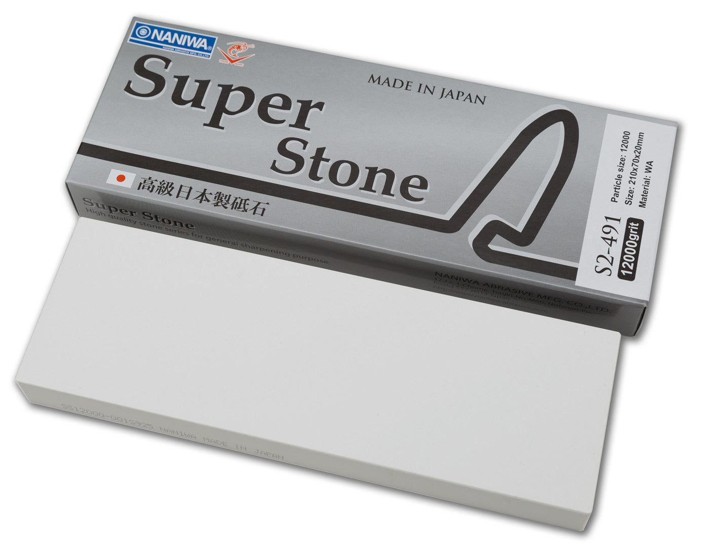 Naniwa Super-Stone Japanese Whetstone Sharpening Stone, 12,000 grit