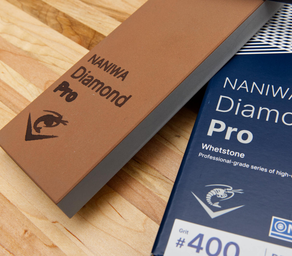 Naniwa Diamond Pro Stone, 400 grit, side