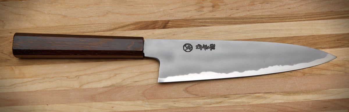 Sakai Takayuki Sanpou Shirogami (White #2) Kasumi Carbon Steel Chef Knife, 210mm (8.3&quot;)
