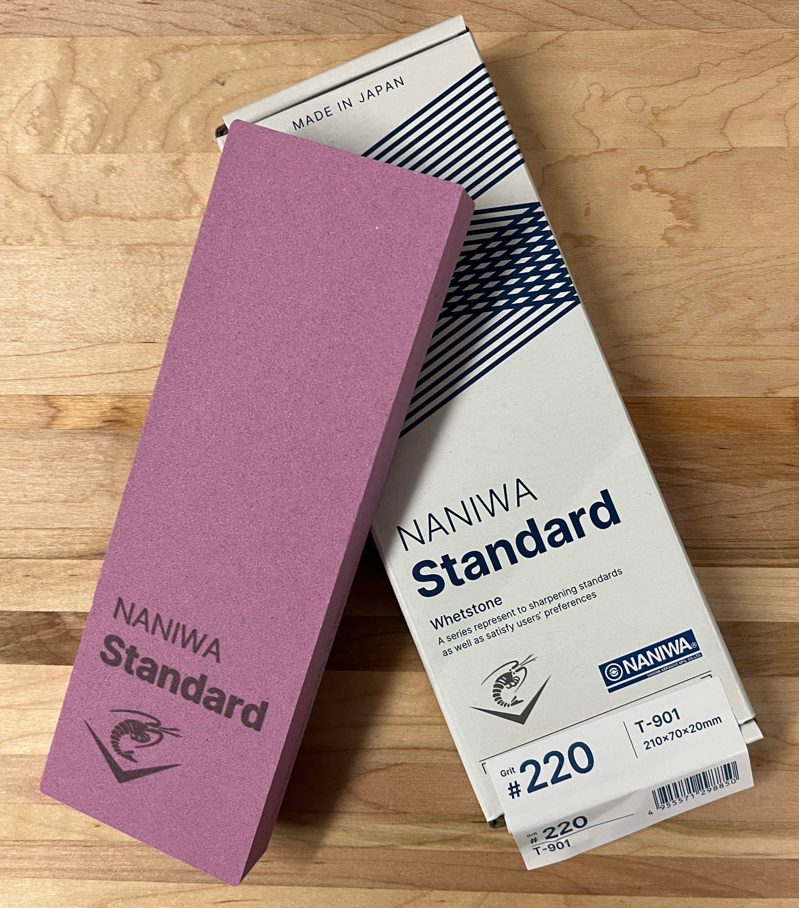 Naniwa Standard ("Traditional") Japanese Sharpening Stone, 220 grit - T-901