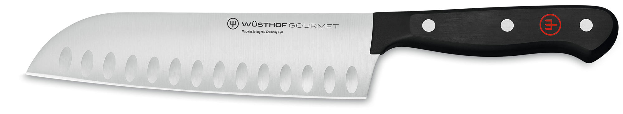 Wusthof Gourmet Santoku Knife, 7-inch (17 cm), Granton Edge - 4188-17