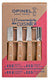 Opinel, Utility Kitchen Knife Set, Stainless, Beech wood handles, Box Set of 4