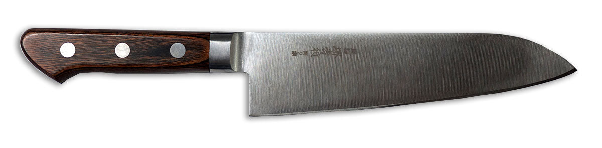 Sakai Takayuki Aonikou Blue-2 Carbon Steel Santoku, 180mm (7")