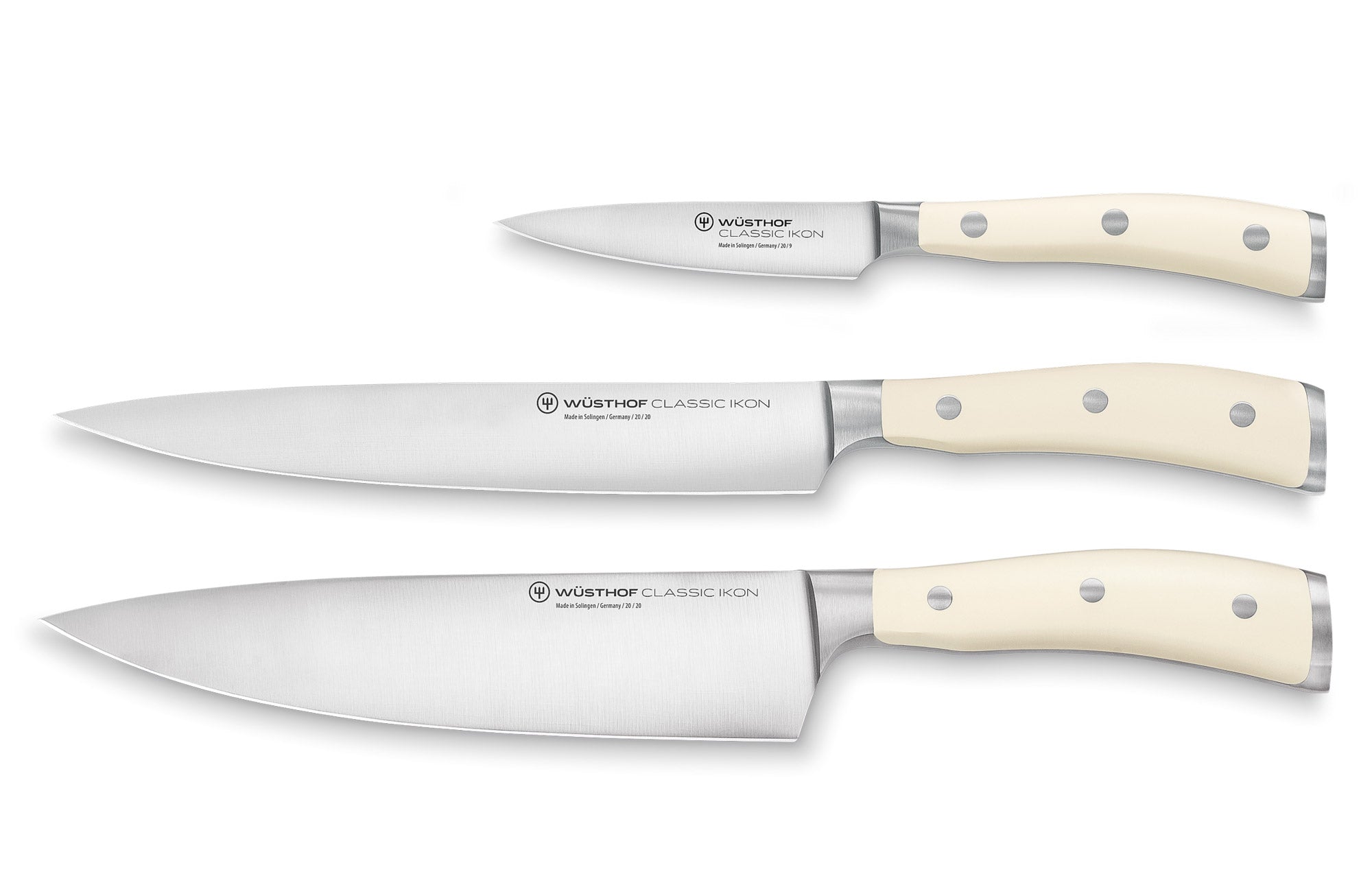 Wusthof 9601 Creme Classic IKON 3 pc Knife Set Canada