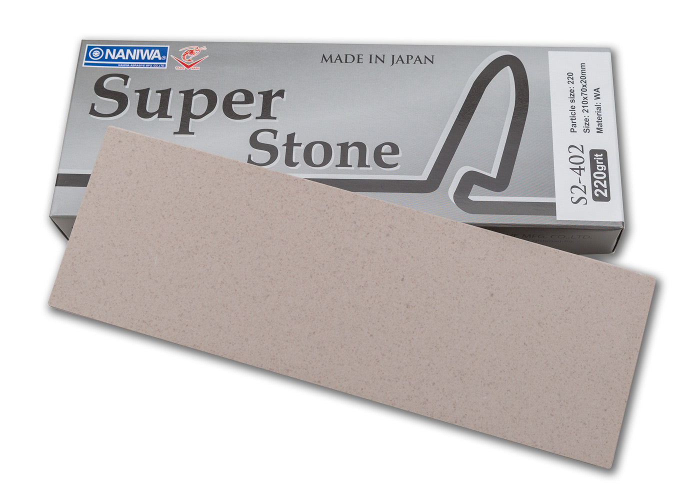 Naniwa Super-Stone Japanese Whetstone Sharpening Stone, 220 grit