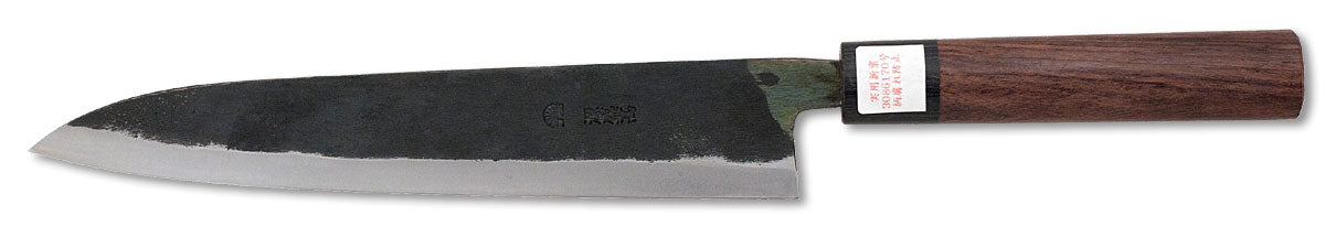 Moritaka Supreme Sujihiki Slicer/Carving Knife, 240mm (9.5"), Aogami/Blue Super Carbon Steel, Octagonal Walnut Handle