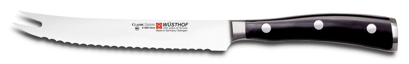 Wusthof Classic IKON Tomato Knife, 5.5-inch (14 cm) - 4136 - OLD LOGO/BOX