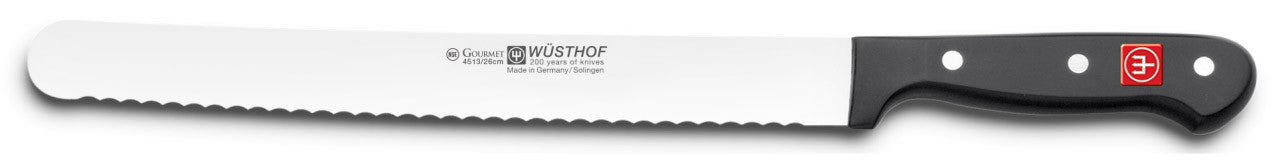 Wusthof Gourmet Roast Beef Knife, Serrated, 10-inch - 4513-26 - OLD LOGO