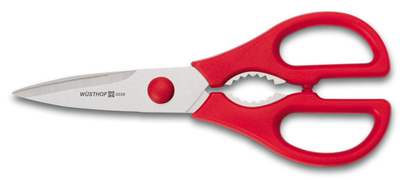 Wusthof Kitchen Shears, Red, 8.3-inch (21 cm), Come-Apart - 5558R-1