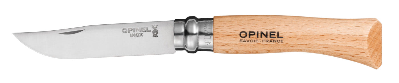 Couteau Opinel Tradition, Manche Hêtre, Inox, 8cm, #7