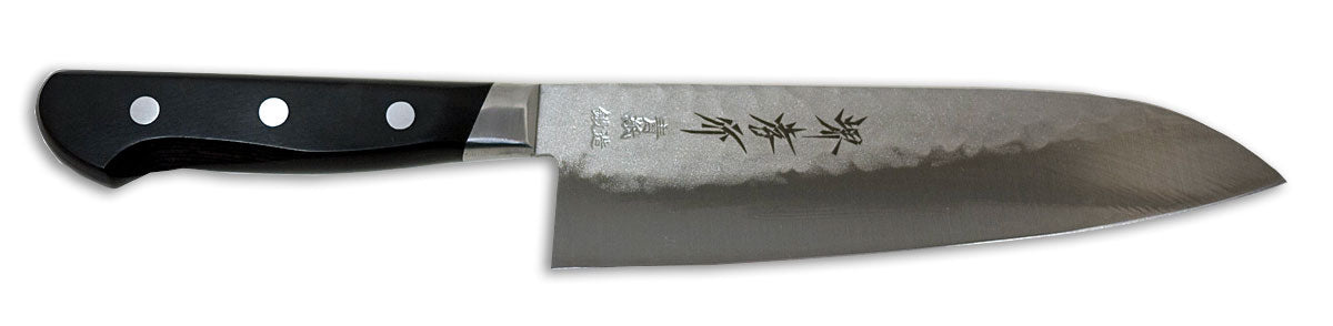Sakai Takayuki Aonikou Blue Carbon Steel Santoku, 180mm (7")