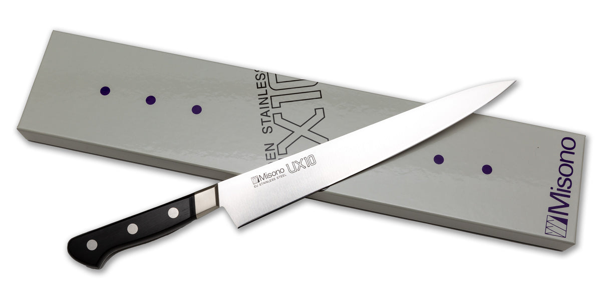 Misono UX10 Slicer (Sujihiki), 9.5-inch (240mm) with box