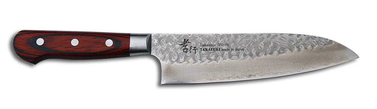 Sakai Takayuki 33-Layer Damascus Santoku, 180mm (7") #7392