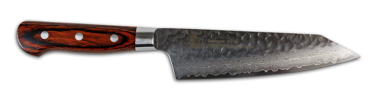 Sakai Takayuki 33-Layer Damascus Kengata Santoku, 160mm / 6.3&quot; - #7399