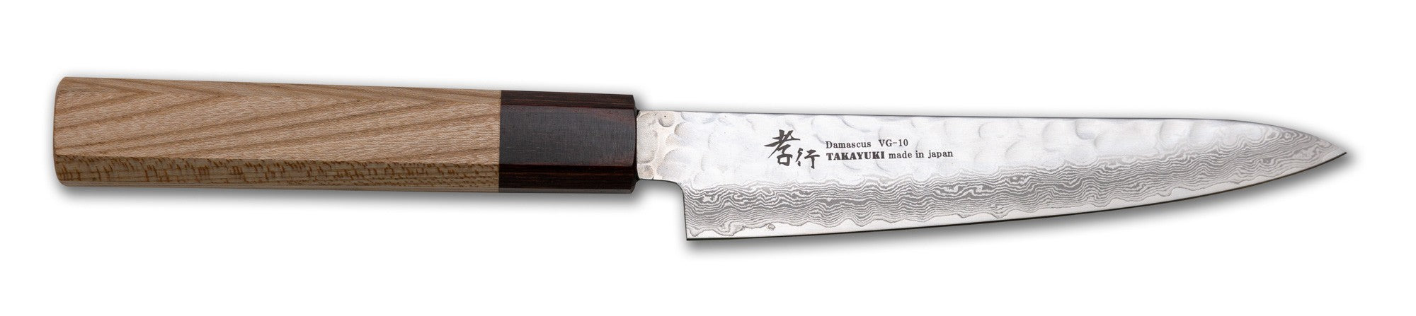 Sakai Takayuki 33-Layer Damascus Damascus Petty Knife, Zelkova Handle, 150mm / 5.9"