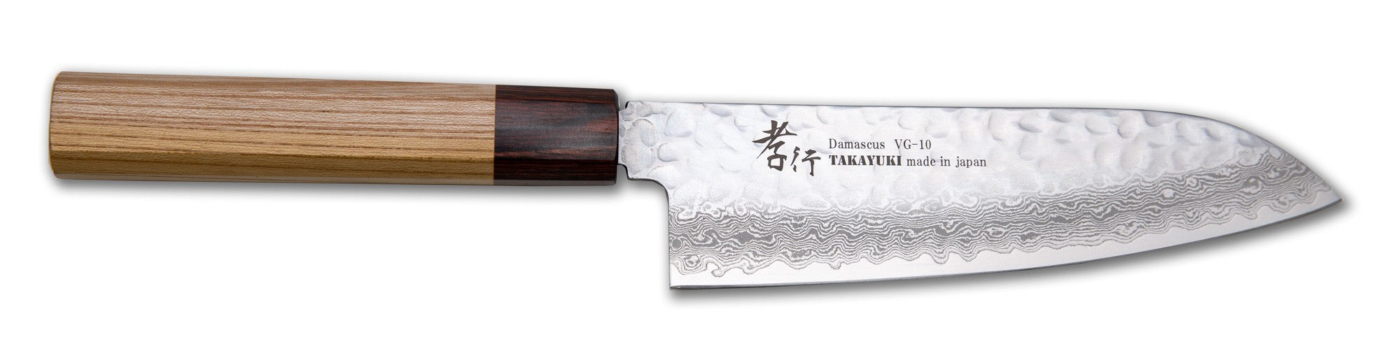 Sakai Takayuki 33-Layer Damascus Santoku, Zelkova Handle, 170mm