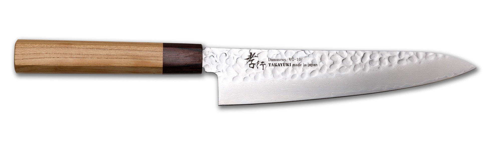 Couteau de chef Damas 33 couches Sakai Takayuki, manche Zelkova, 210 mm / 8,3"