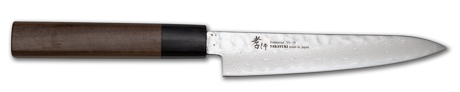 Sakai Takayuki 33-Layer Damascus Damascus Petty Knife, Walnut Handle, 150mm / 5.9"