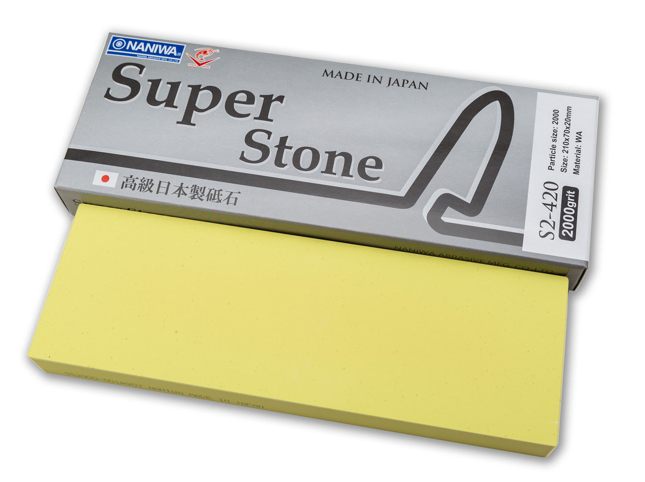 Naniwa Super-Stone Japanese Whetstone Sharpening Stone, 2000 grit