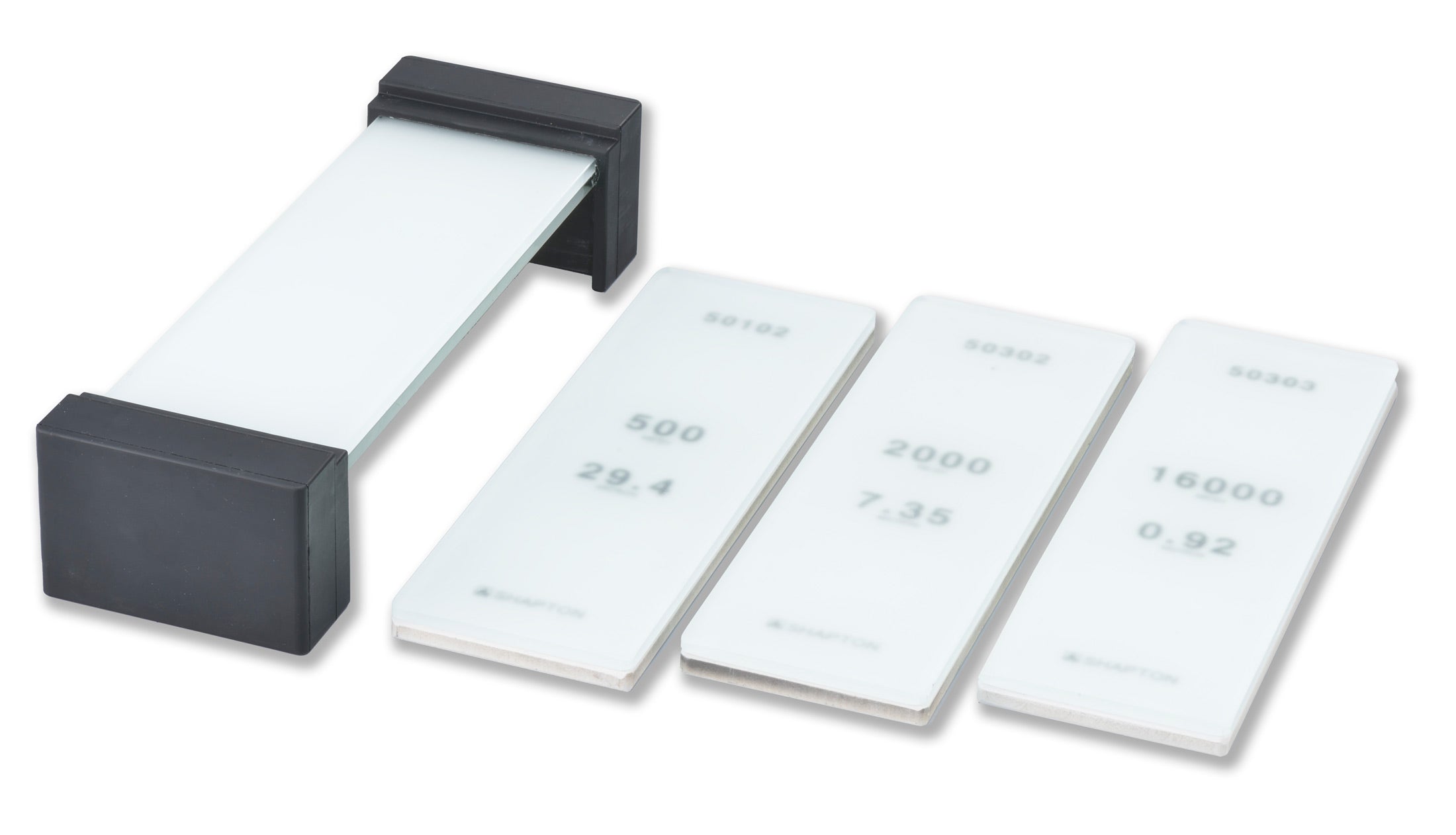 Shapton Glass Stone kit de piedras de afilar grano 500, 2000 y 8000 Shapton Glass Stone kit de piedras de afilar grano 500, 2000 y 8000