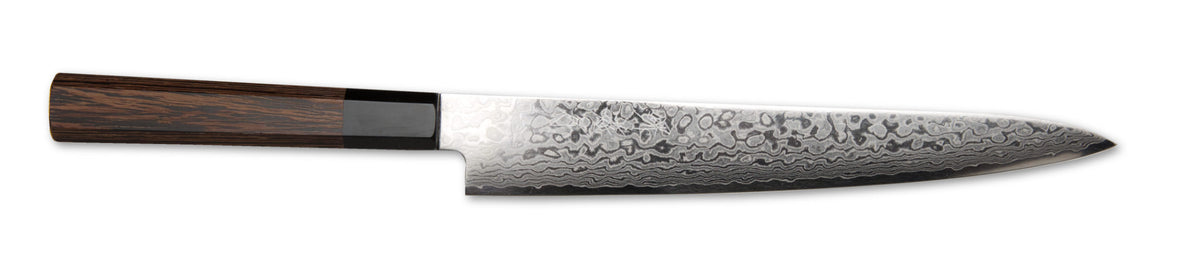 Sakai Takayuki GINGA 69-layer ZA-18 Damascus Sujihiki (Slicer) Knife, 240mm / 9.5&quot;