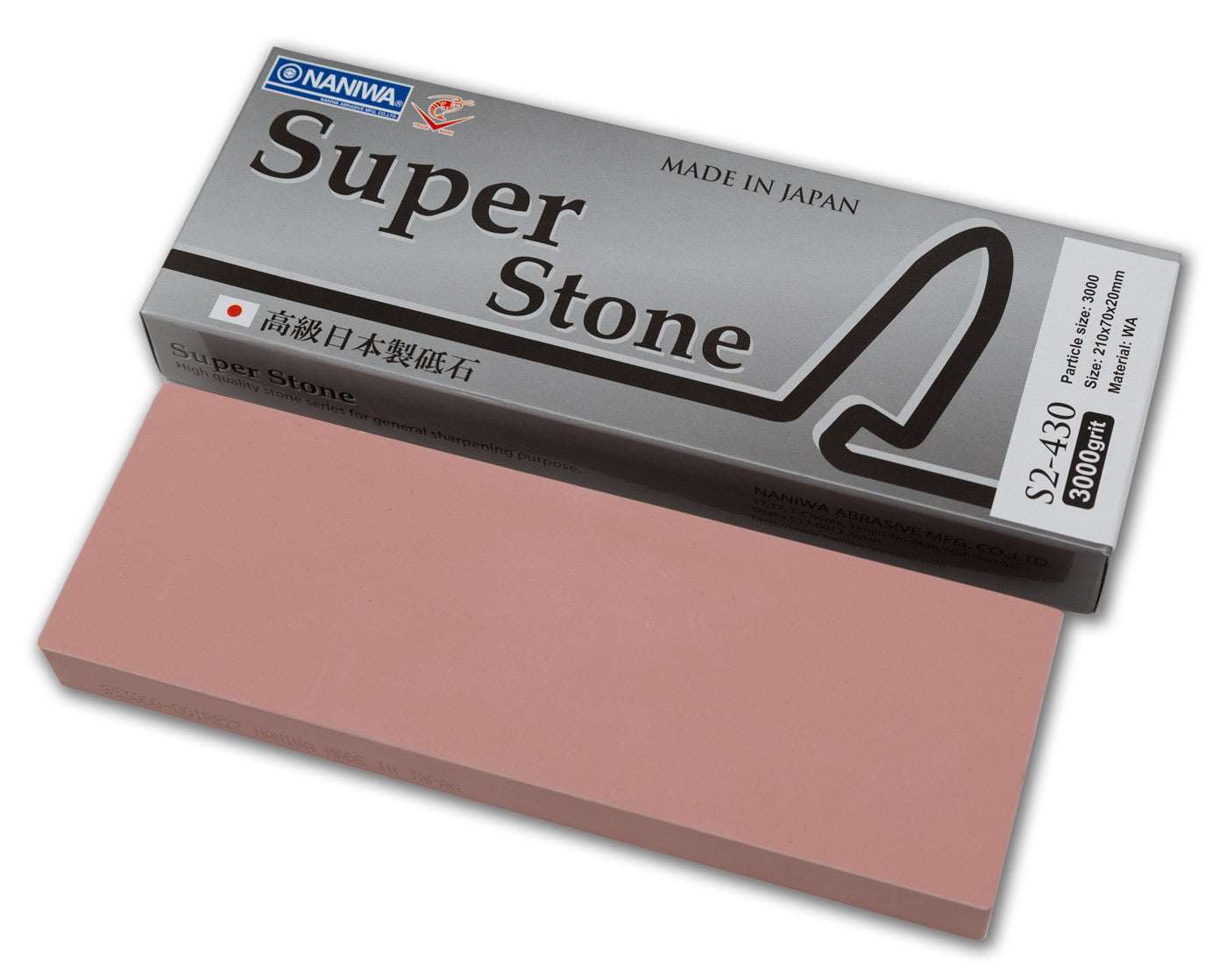 Naniwa Super-Stone Japanese Whetstone Sharpening Stone, 3000 grit