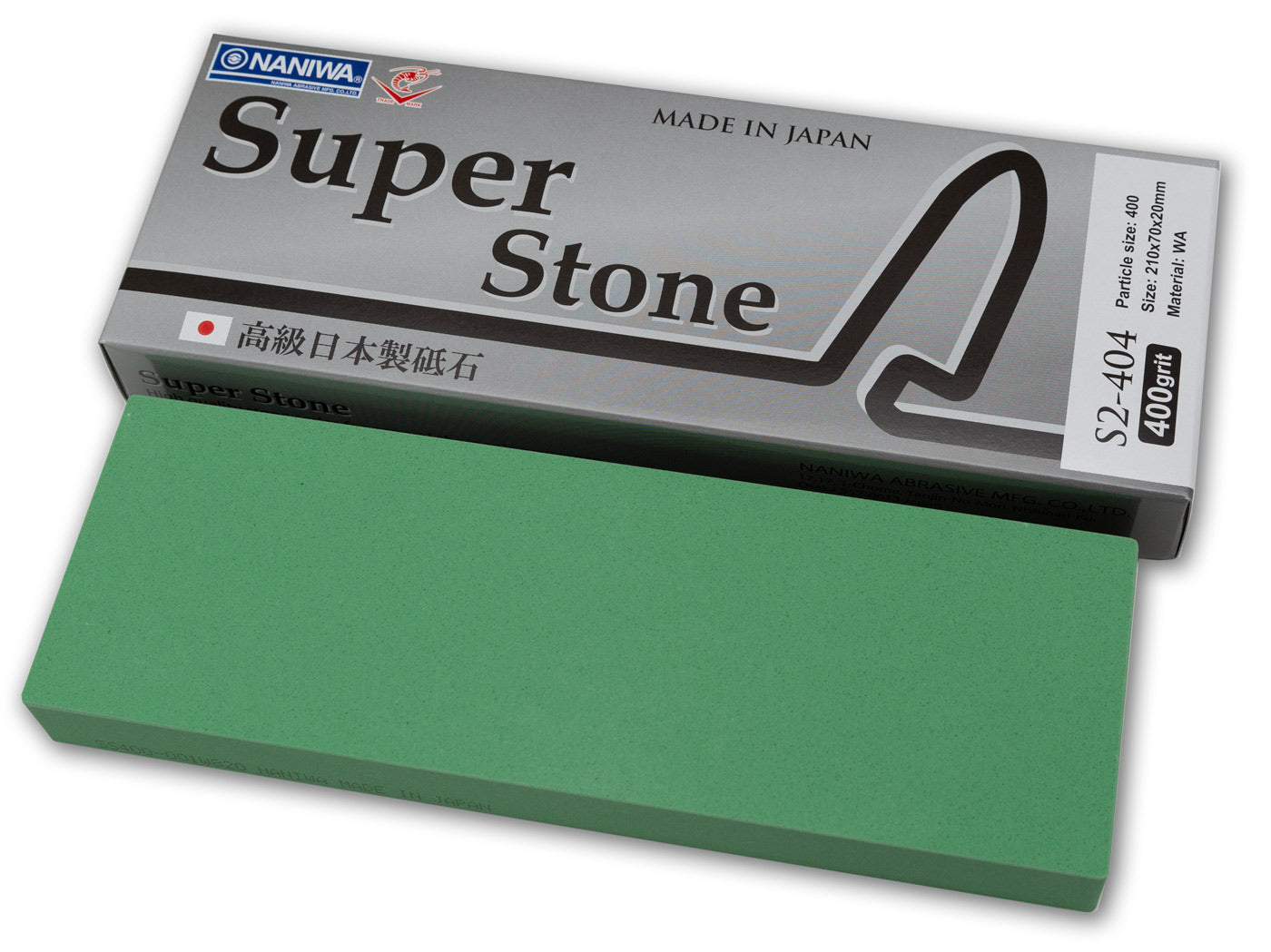 Naniwa Super-Stone Japanese Whetstone Sharpening Stone, 400 grit