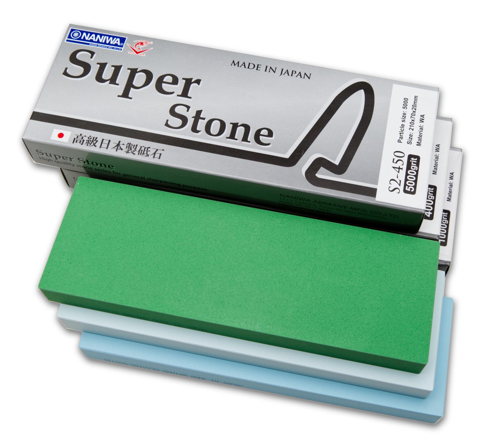 Naniwa Super-Stone Sharpening Stones, Set of 3: 400, 1000, 5000, Canada