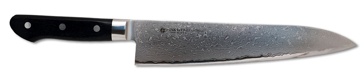 Couteau de chef Damas Sakai Takayuki 63 couches, 240 mm / 9,5"