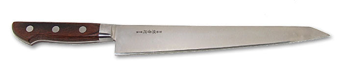 Sakai Takayuki Aonikou Blue-2 Carbon Steel Slicer Knife/Sujihiki, 240mm (9.5")