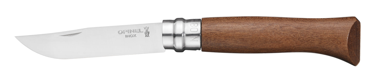 Couteau Opinel Tradition, Manche Noyer, 8.5cm, Inox, #8