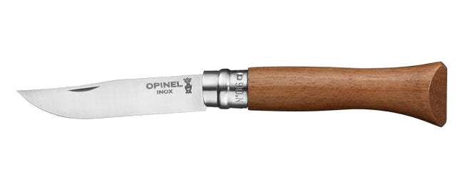 Opinel Tradition Knife, Walnut handle, 7cm, Stainless, #6